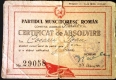 certificat de absolvire 1950